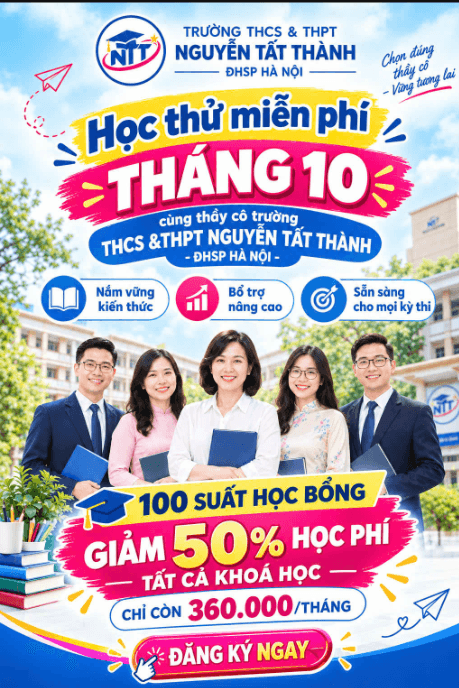 Học thử miễn phí tháng 10. Học bổng giảm 50% học phí, chỉ còn 360.000 đồng mỗi tháng. Đăng ký ngay.